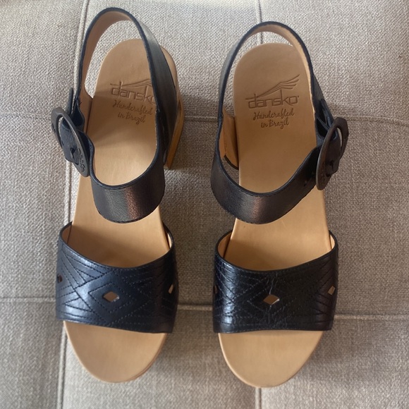 New In Box Dansko Odele Black Tumbled Calf - Picture 4 of 7